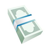 money bills stack illustration design