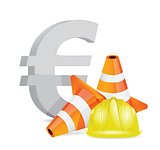 euro crisis concept illustration design
