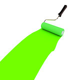 Green Paint Roller