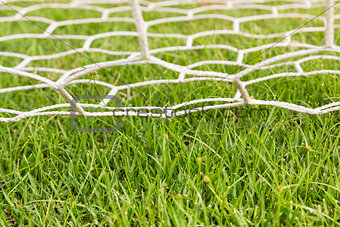 Back side the Goal football