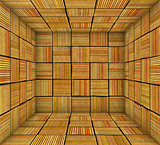 orange striped square tiled empty space