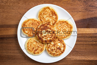 delicious traditional cheese pancakes