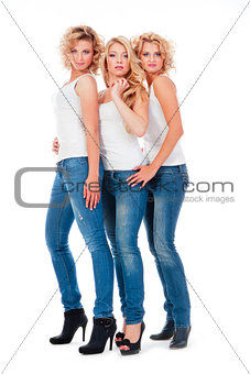 three young women 