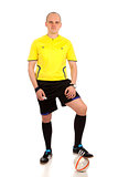 Full length portrait of a referee.
