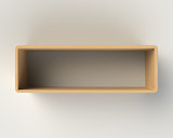 Modern Wooden Book Shelf on the Wall