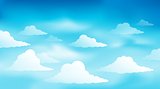Cloudy sky theme image 1