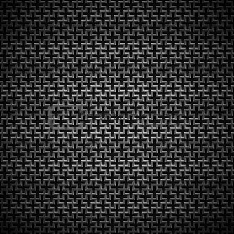 Background with Seamless Black Carbon Texture