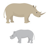 Big and little rhino