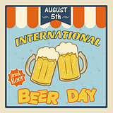 International beer day poster