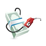 gas prices concept illustration