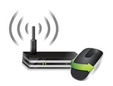 router and Wireless computer mouse