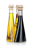 Olive oil and vinegar bottles