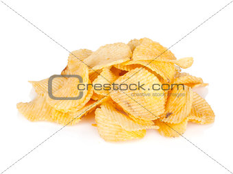 Potato chips heap