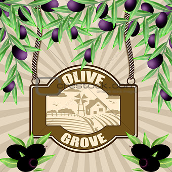 Olive grove poster