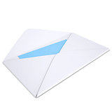 Open white envelope