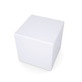 White cube with rounded edges