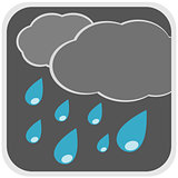 Rain icon weather illustration