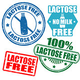 Set of lactose free stamps