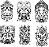 Hindu deity masks