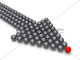 Index made of balls