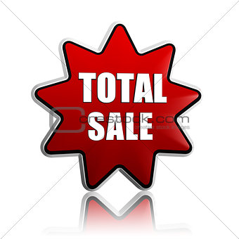 total sale in red star banner