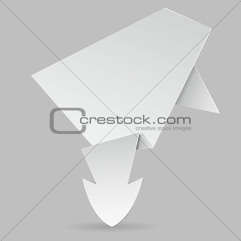 Paper Origami Arrow