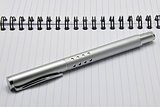 Metal ink pen and notepad