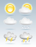 Set of Weather icons.