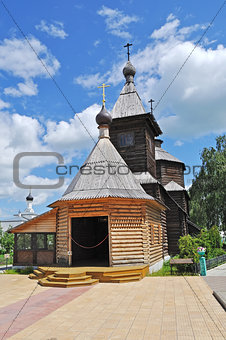 Wooden church of Sergey Radonezhsky in Murom, Russia