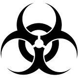 Biohazard symbol.