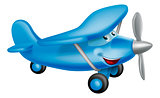 Cute airplane cartoon character