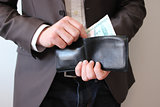Business Man With Wallet