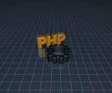 php tag and cogwheel