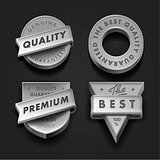 Set premium quality and guarantee labels,vector Eps10 image.