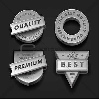 Set premium quality and guarantee labels,vector Eps10 image.