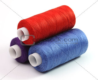 Three coils of threads