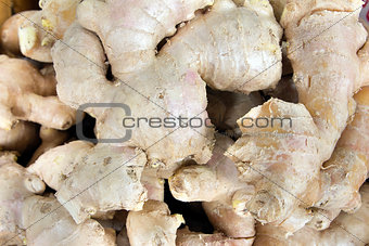 Ginger Root Closeup Background