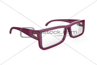 Purple eyeglasses