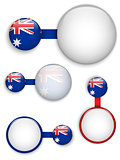 Vector - Australia Country Set of Banners