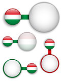 Vector - Hungary Country Set of Banners