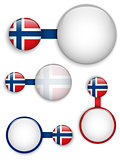 Vector - Norway Country Set of Banners
