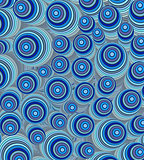 3d blue curly worm shape backdrop