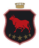 Coat of arms with taurus