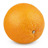 Ripe orange fruit isolated on white