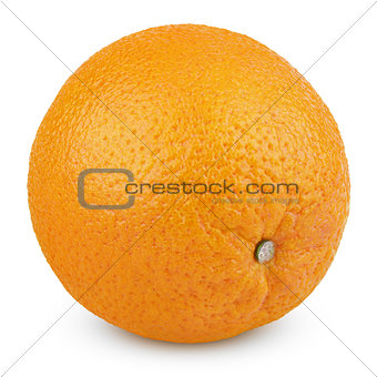 Ripe orange fruit isolated on white
