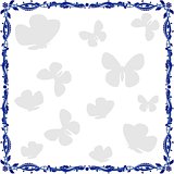 Abstract floral frame-3