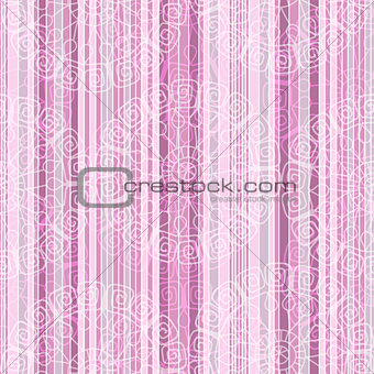 Vintage pink striped seamless pattern