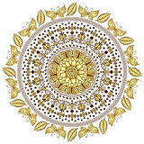 Gold round pattern