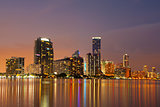 Miami Skyline at dusk