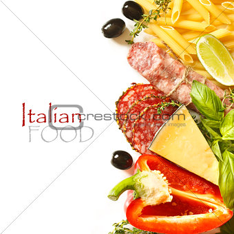 Italian food. 